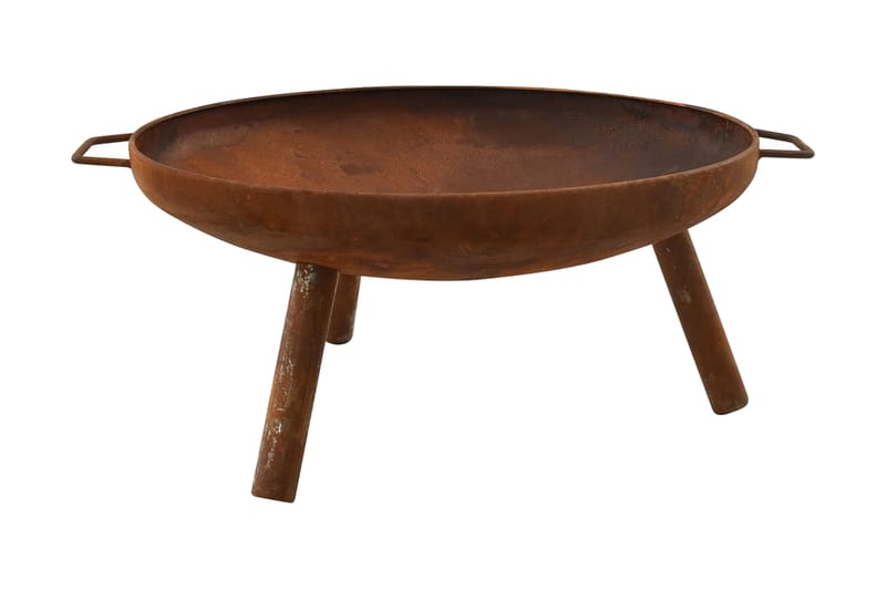 Eldstad 70x59x28 cm stål - Brun - Inredning - Kaminer - Utomhuskamin & eldstad