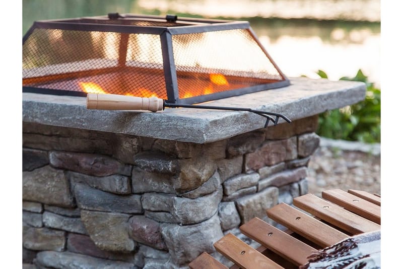 Kelud Eldstad 73|72|47 cm - Grå - Inredning - Kaminer - Utomhuskamin & eldstad