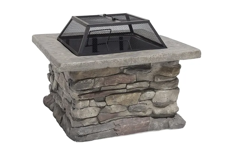 Kelud Eldstad 73|72|47 cm, Grå