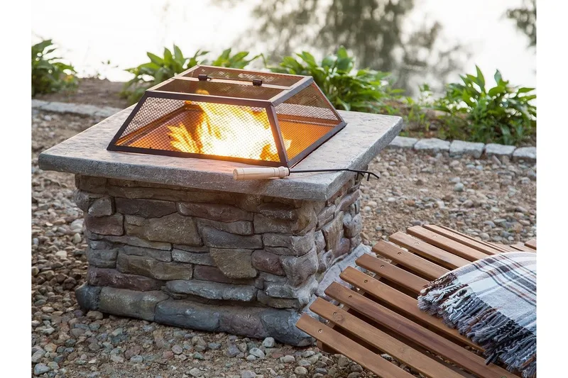 Kelud Eldstad 73|72|47 cm - Grå - Inredning - Kaminer - Utomhuskamin & eldstad