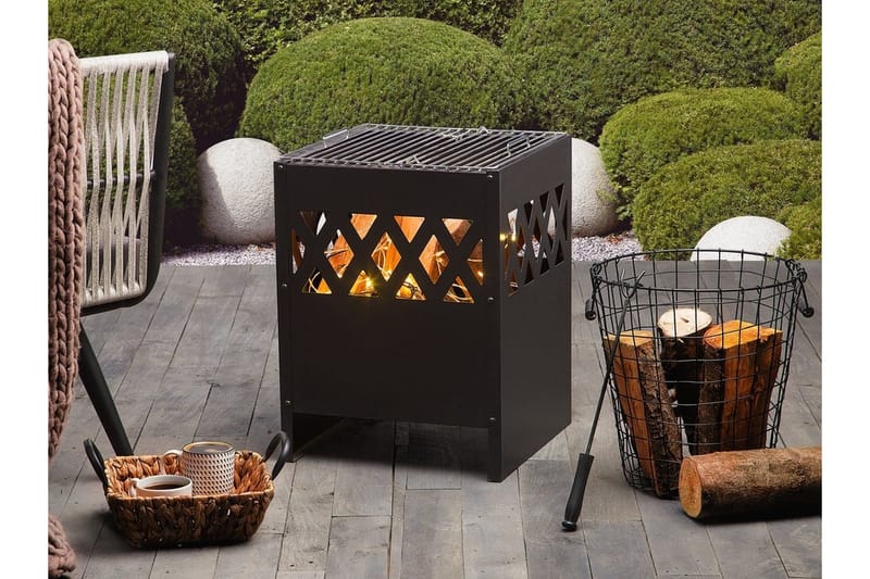 Shiga Eldstad 40|40|53 cm - Svart - Inredning - Kaminer - Utomhuskamin & eldstad