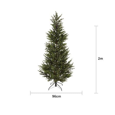 Konstgjord Julgran Malung 200 cm - Grön / Svart - Inredning - Julpynt & helgdekoration - Julpynt & juldekoration - Plastgran