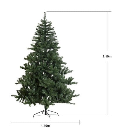 Konstgjord Julgran New Quebec 210 cm - Grön / Svart - Inredning - Julpynt & helgdekoration - Julpynt & juldekoration - Plastgran