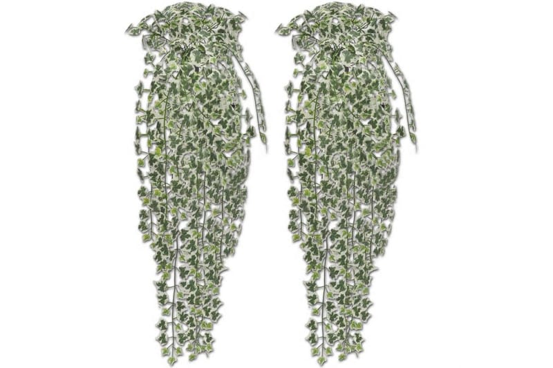 2 st, Spräcklig Konstgjord Murgröna 90 cm - Grön - Balkongblommor - Konstgjorda växter & plastväxter