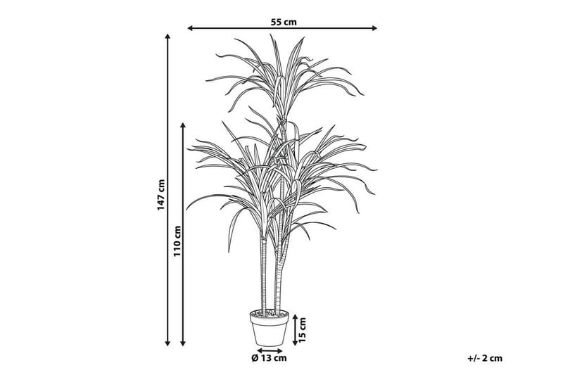 Berden Konstgjord Krukväxt 147 cm Dracaena anita - Grön - Inredning - Konstgjorda växter & plastväxter