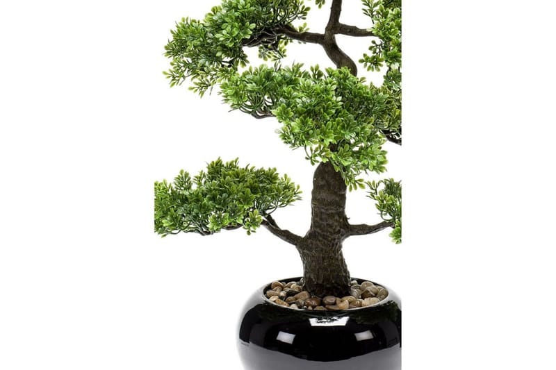 Emerald Konstväxt bonsaiträd fikus mini grön 47 cm 420006 - Balkongblommor - Konstgjorda växter & plastväxter