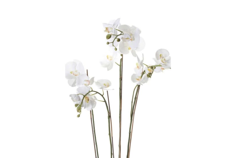 Emerald Konstväxt orkidé m. mossa vit 90 cm 20.355 - Balkongblommor - Konstgjorda växter & plastväxter
