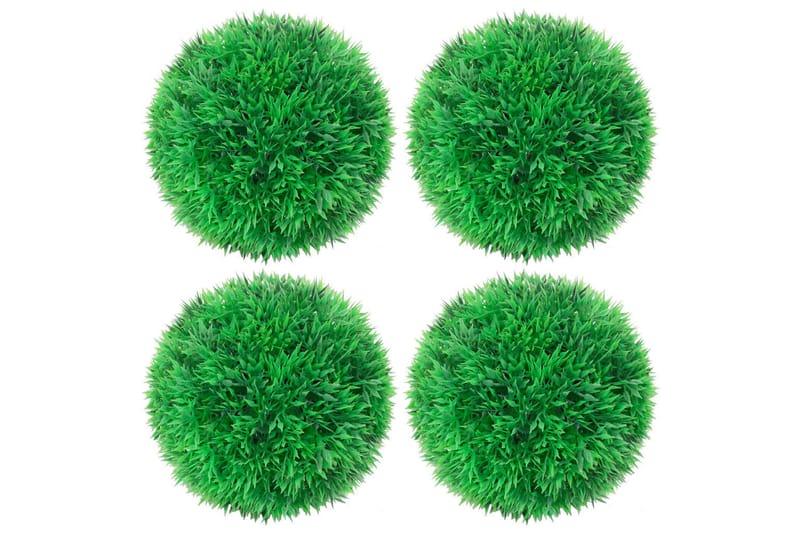 Konstgjorda buxbombollar 4 st 12 cm - Grön - Balkongblommor - Konstgjorda växter & plastväxter