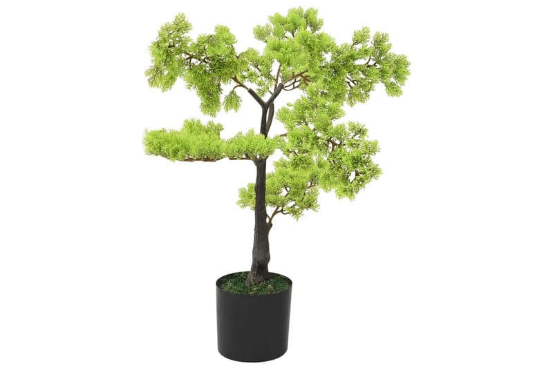 Konstgjort bonsaiträd i kruka cypress 60 cm grön - Grön - Balkongblommor - Konstgjorda växter & plastväxter