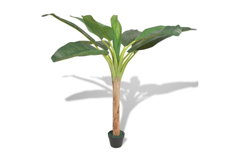 Konstväxt Bananträd med kruka 150 cm grön - Grön - Balkongblommor - Konstgjorda växter & plastväxter
