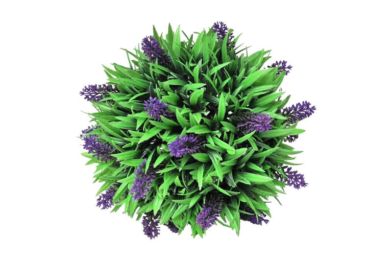 Konstväxt buxbomboll med lavendel 28 cm - Grön - Balkongblommor - Konstgjorda växter & plastväxter