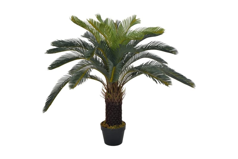 Konstväxt Cycas med kruka 90 cm grön - Grön - Balkongblommor - Konstgjorda växter & plastväxter