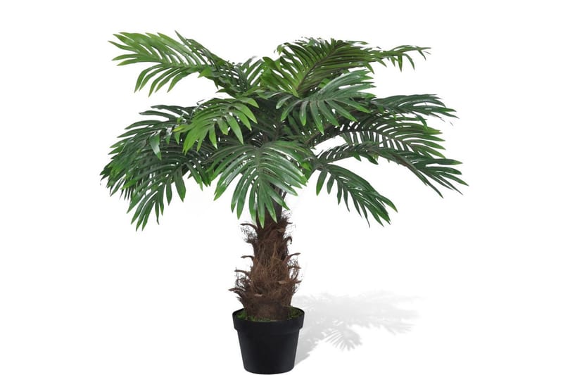 Konstväxt Findadelpalm med kruka 80 cm - Grön - Balkongblommor - Konstgjorda växter & plastväxter