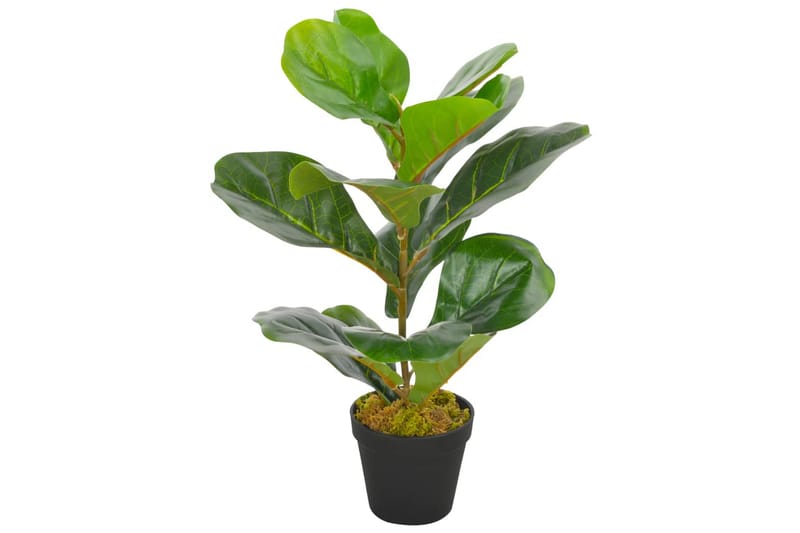 Konstväxt Fiolfikus med kruka 45 cm grön - Grön - Balkongblommor - Konstgjorda växter & plastväxter