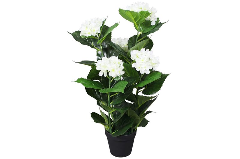 Konstväxt Hortensia med kruka 60 cm vit - Vit - Balkongblommor - Konstgjorda växter & plastväxter