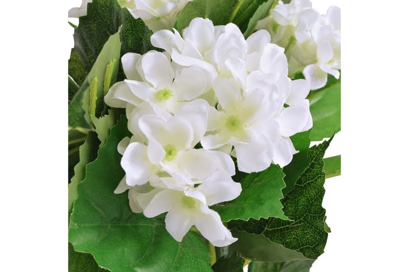 Konstväxt Hortensia med kruka 60 cm vit - Vit - Inredning - Konstgjorda växter & plastväxter