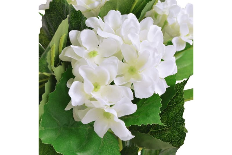 Konstväxt Hortensia med kruka 60 cm vit - Vit - Balkongblommor - Konstgjorda växter & plastväxter