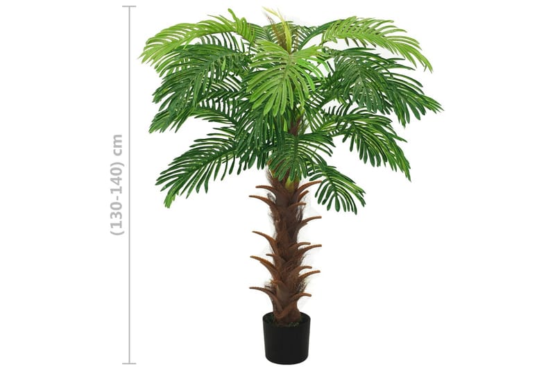 Konstväxt kottepalm med kruka 140 cm grön - Grön - Balkongblommor - Konstgjorda växter & plastväxter