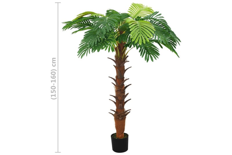 Konstväxt kottepalm med kruka 160 cm grön - Grön - Inredning - Konstgjorda växter & plastväxter