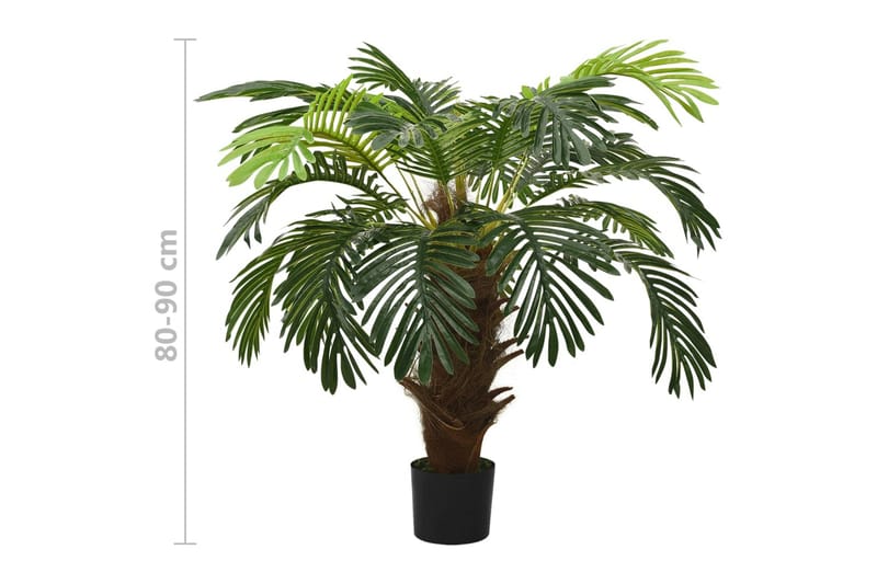 Konstväxt kottepalm med kruka 90 cm grön - Grön - Balkongblommor - Konstgjorda växter & plastväxter