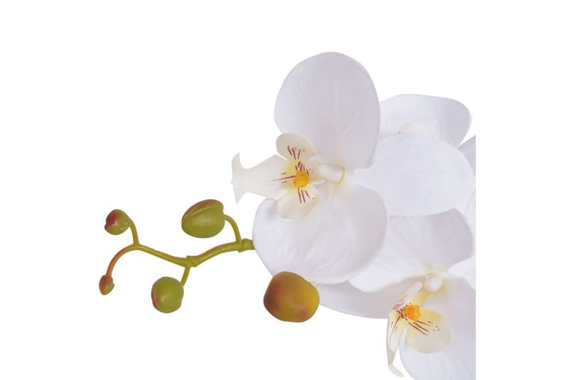 Konstväxt Orkidé med kruka 65 cm vit - Vit - Balkongblommor - Konstgjorda växter & plastväxter