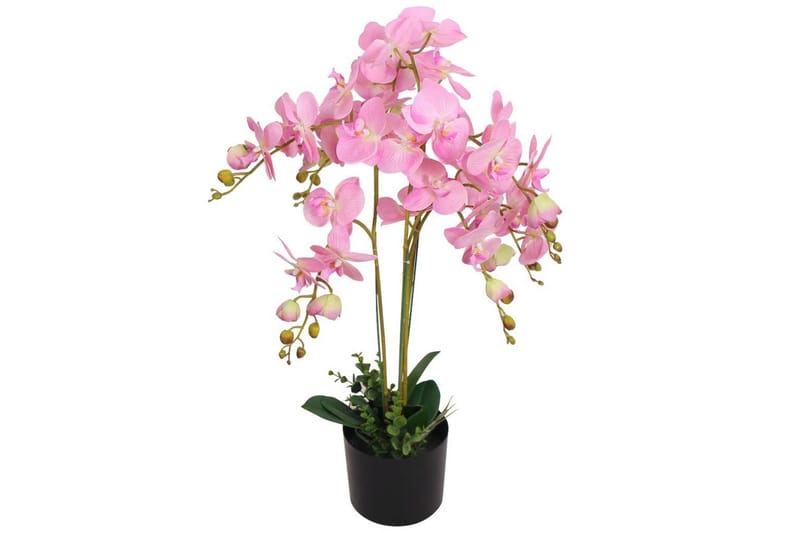 Konstväxt Orkidé med kruka 75 cm rosa - Rosa - Balkongblommor - Konstgjorda växter & plastväxter