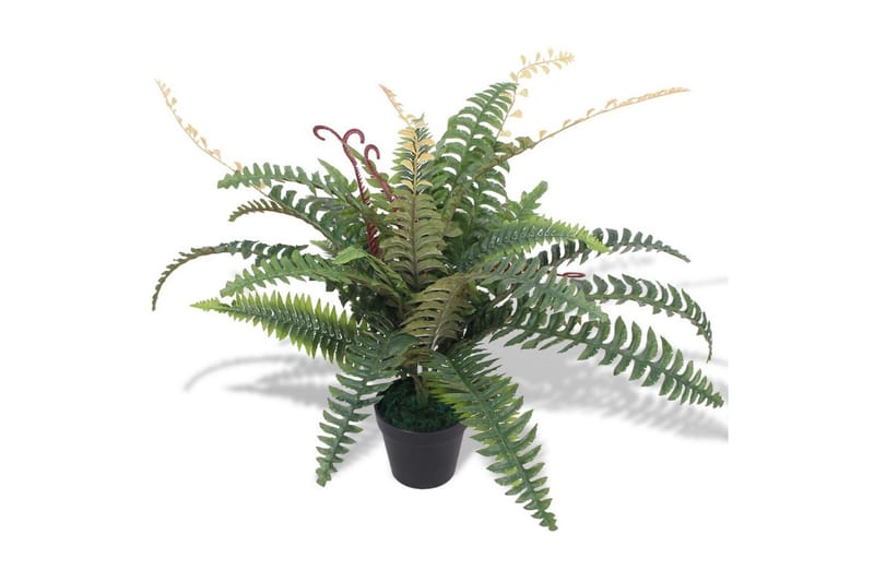 Konstväxt Ormbunke med kruka 60 cm grön - Grön - Balkongblommor - Konstgjorda växter & plastväxter