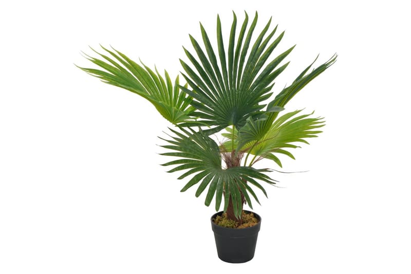 Konstväxt Palm med kruka 70 cm grön - Grön - Balkongblommor - Konstgjorda växter & plastväxter