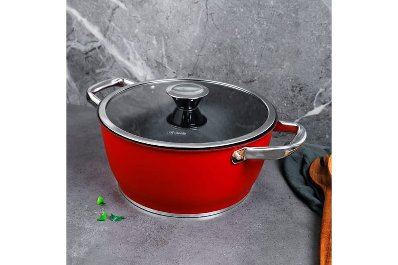 Kruk Skylin Röd / Svart - Mörkröd/Svart - Inredning - Kruka & ytterkruka