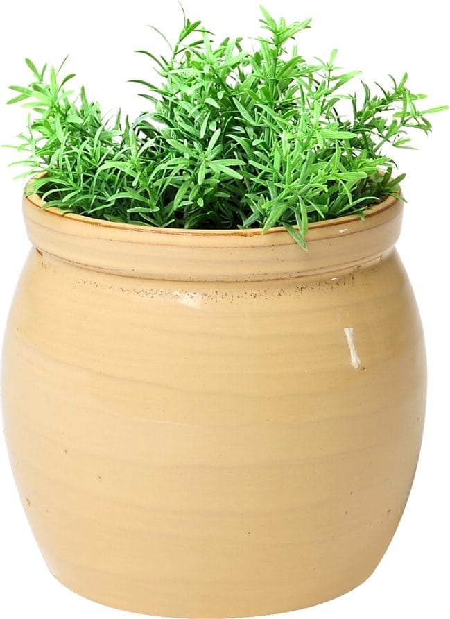 Kruka i Keramik Ø16,5 cm - Beige - Inredning - Kruka & ytterkruka