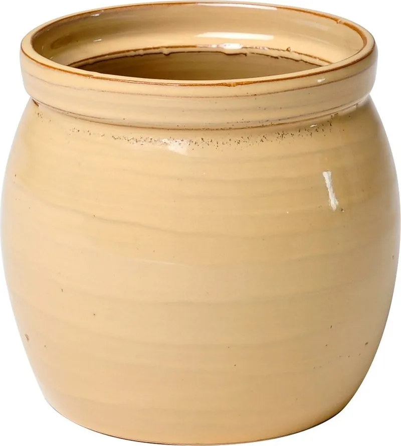 Kruka i Keramik Ø16,5 cm, Beige