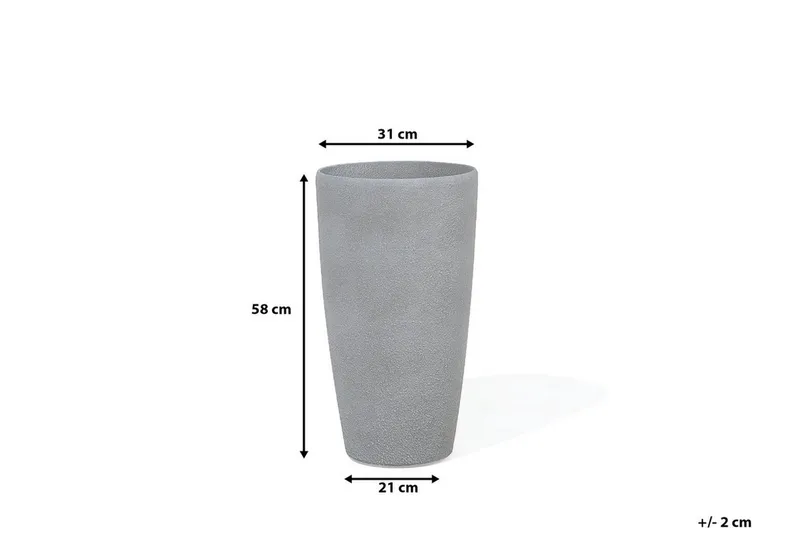 Abdera Kruka 31 cm - Grå - Trädgård & spabad - Trädgårdsskötsel - Odling - Planteringskärl & blomkruka - Stor blomkruka