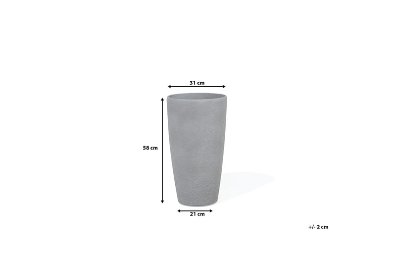 Abdera Kruka 31 cm - Grå - Dekoration & inredningsdetaljer - Kruka & ytterkruka