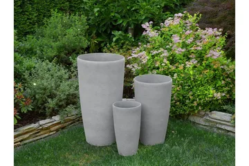 Abdera Kruka 31 cm - Grå - Trädgård & spabad - Trädgårdsskötsel - Odling - Planteringskärl & blomkruka - Stor blomkruka