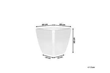 Astras Blomkruka 48 cm - Silver - Trädgård & spabad - Trädgårdsskötsel - Odling - Planteringskärl & blomkruka - Stor blomkruka