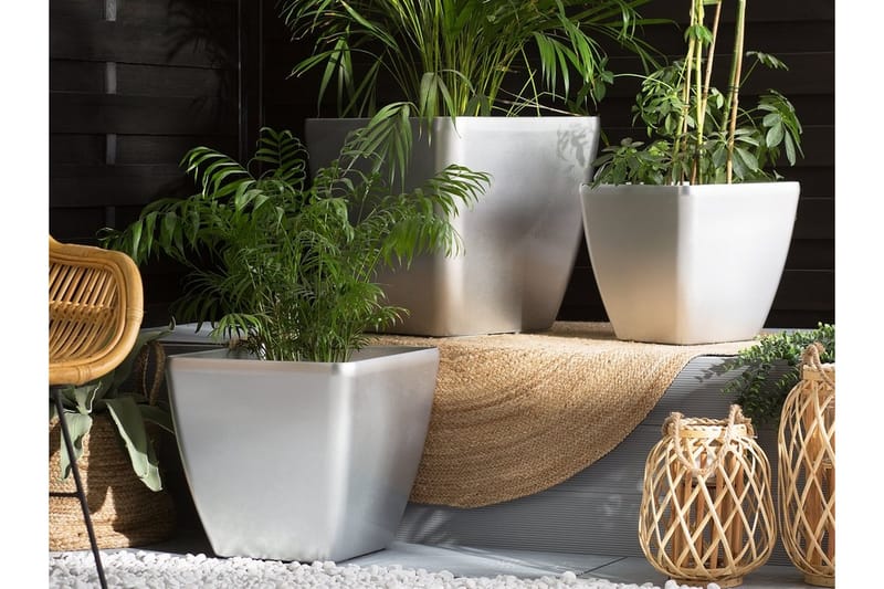 Astras Blomkruka 48 cm - Silver - Inredning - Kruka & ytterkruka
