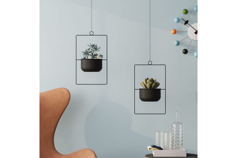 Dekorativ Kruka Jathen Svart - Svart - Inredning - Kruka & ytterkruka - Väggkruka