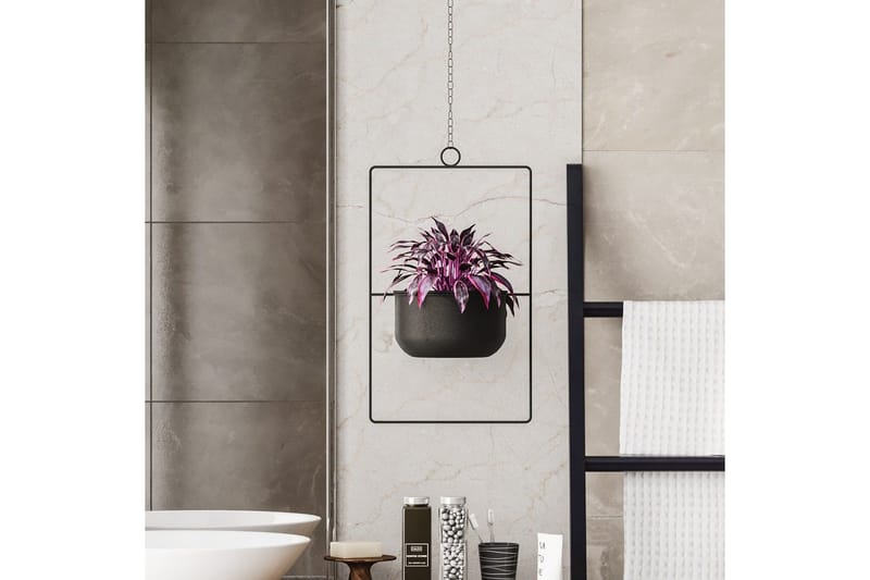 Dekorativ Kruka Jathen Svart - Svart - Inredning - Kruka & ytterkruka - Väggkruka