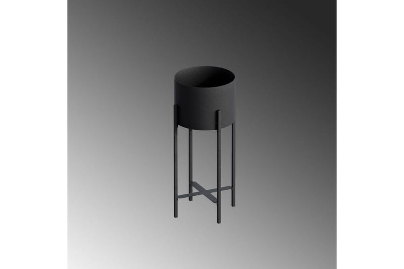 Dekorativ Kruka Mirven Svart 23 x 23 x 48 cm - 23 x 23 x 48 cm - Inredning - Kruka & ytterkruka