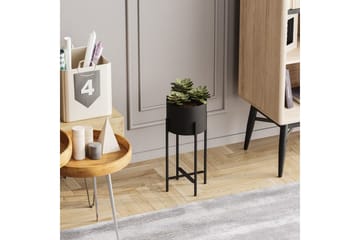 Dekorativ Kruka Mirven Svart 23 x 23 x 48 cm - 23 x 23 x 48 cm - Inredning - Kruka & ytterkruka