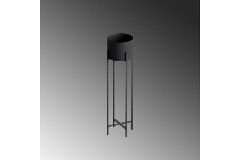 Dekorativ Kruka Mirven Svart 23 x 23 x 78 cm - 23 x 23 x 78 cm - Inredning - Kruka & ytterkruka