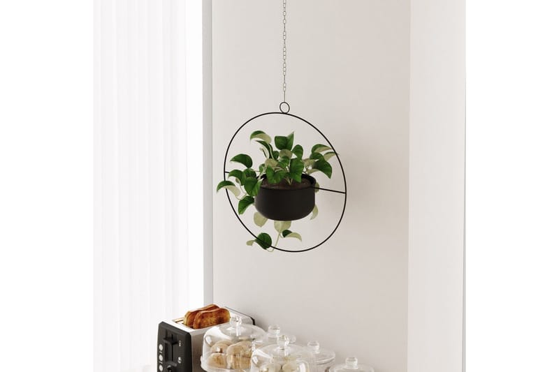 Dekorativ Kruka Velmor Svart - Svart - Inredning - Kruka & ytterkruka - Väggkruka