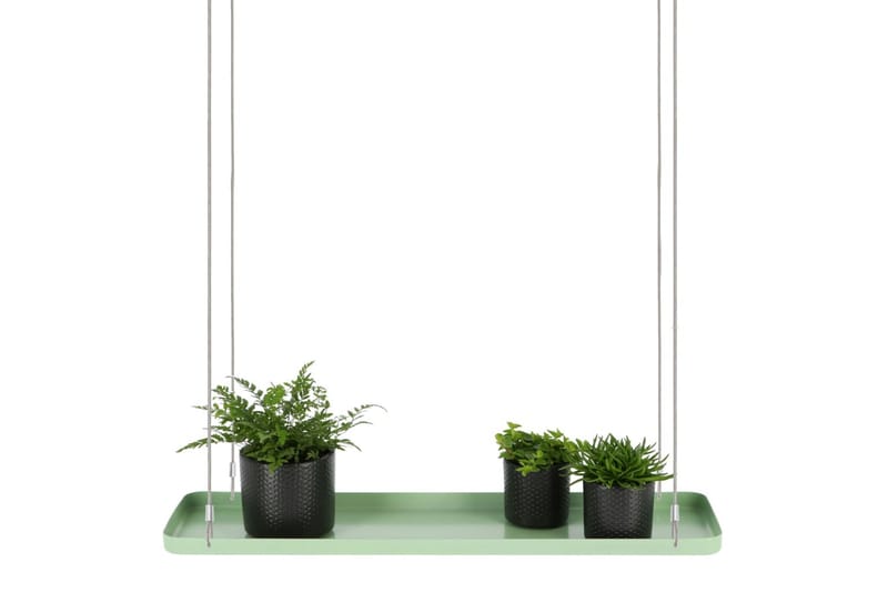 Esschert Design Hängande växtbricka rektangulär grön L - Grön - Hängande kruka och ampel kruka