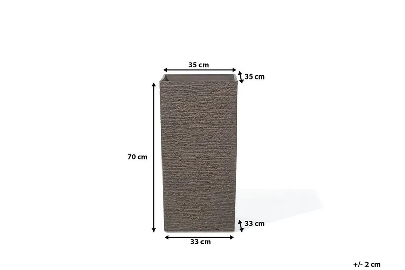 Gaza Kruka 35 cm - Brun - Trädgård & spabad - Trädgårdsskötsel - Odling - Planteringskärl & blomkruka - Stor blomkruka