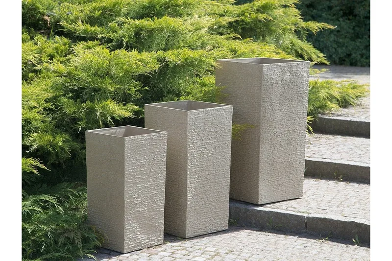 Gaza Kruka 40 cm - Beige - Trädgård & spabad - Trädgårdsskötsel - Odling - Planteringskärl & blomkruka - Stor blomkruka