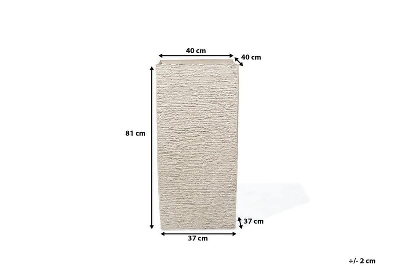 Gaza Kruka 40 cm - Beige - Trädgård & spabad - Trädgårdsskötsel - Odling - Planteringskärl & blomkruka - Stor blomkruka