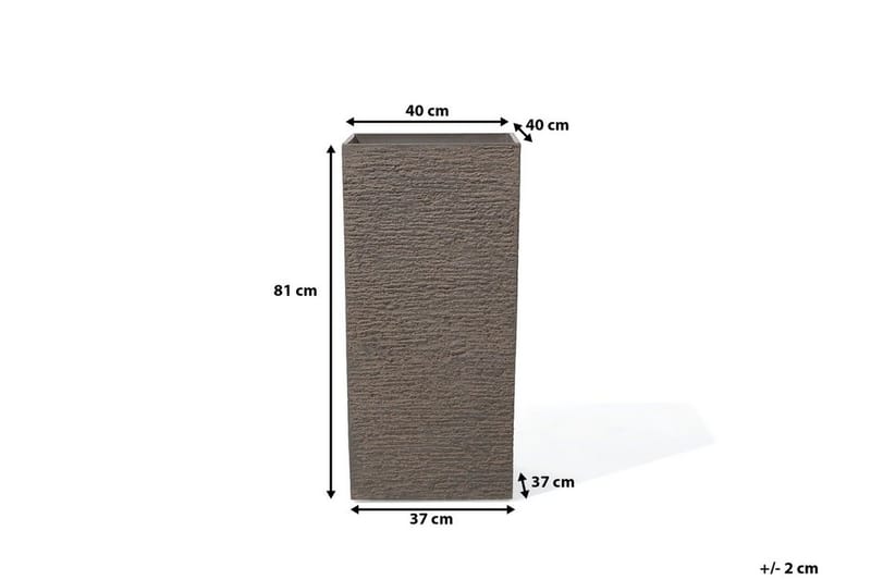 Gaza Kruka 40 cm - Brun - Trädgård & spabad - Trädgårdsskötsel - Odling - Planteringskärl & blomkruka - Stor blomkruka