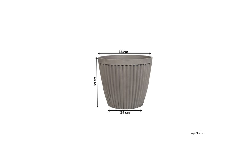 Poka Kruka 44 cm - Grå - Inredning - Kruka & ytterkruka