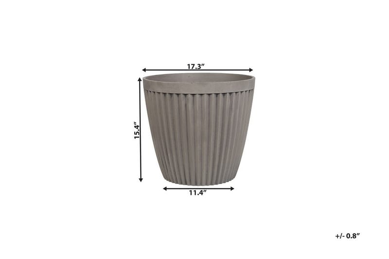 Poka Kruka 44 cm - Grå - Inredning - Kruka & ytterkruka
