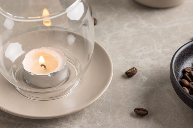 Archy Ljuslykta 11,5x9,5 cm - Beige - Inredning - Ljus & dofter - Ljusstake & ljuslykta